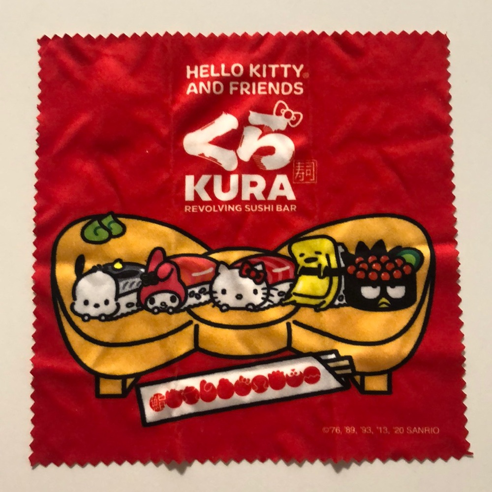 Hello Kitty Sushi microfiber cloth